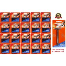 101 Gillette Trac II Razor Cartridges Refills Non Lubricant Blades