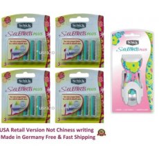 14 Schick Silk Effects Plus Women Razor Blades Shaver Refill Cartridges 3*4 USA