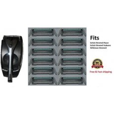 14 Wilkinson Oasis Women Razor Blades Refills cartridges + Metal Shaver Handle