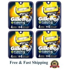 16 Gillette Fusion 5 PROSHIELD Razor Blade Refill Cartridge fit Flex ball Power