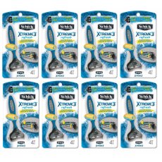 32 Schick Xtreme3 Disposable Razor Handle Flex Refresh
