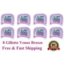 **8 Gillette Venus Breeze Razor Blades Refill Cartridges Shaver Women Freesia