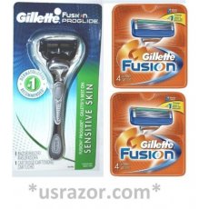 *9 Gillette Silvertouch FUSION Proglide Razor Blades Cartridges Refills Shaver