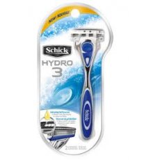 Schick Hydro3 Razor Handle + 1 Blade Cartridge Shaver