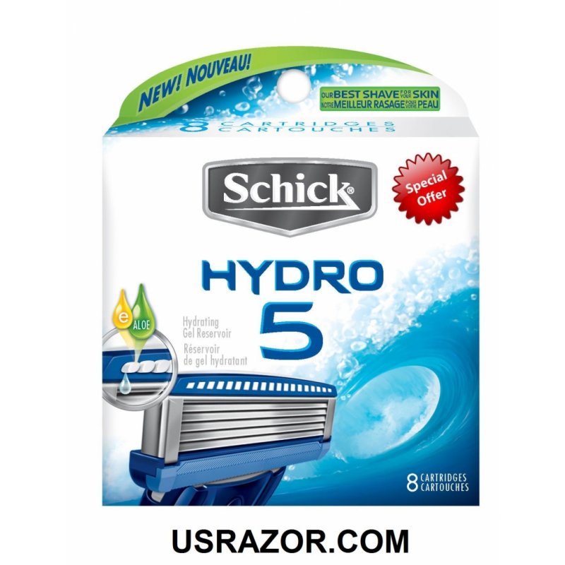 10 Schick Hydro 3 Razor Blades 2*5 Hydro3 Refills Cartridges Shaver