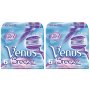 12 Breeze Gillette Venus Razor Blades Cartridges Refill Shaver Women USA 2*6 