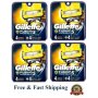 16 Gillette Fusion 5 PROSHIELD Razor Blade Refill Cartridge fit Flex ball Power