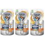 3 Silver Touch FLEX BALL Gillette FUSION Proglide Manual Razor Handle Shaver USA 