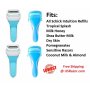 4 Schick Intuition Razor Handle Tropical Splash Blades