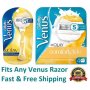 5 Gillette Venus Olay Razor & Blades Cartridges Refills Shaver Fits Swirl Shaver