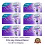 **6 Gillette Venus Swirl Flex Ball Razor Blade Cartridge Refill Fit Embrace Olay