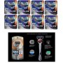 65 Gillette FUSION Proglide Silver Flex Ball Razor Blade Cartridge Refill Shaver