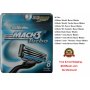 8 Gillette Mach3 Turbo Razor Blades Refill Cartridges