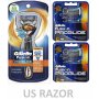 9 FLEX BALL Gillette FUSION Proglide Manual Razor Blades Cartridge Flexball Shaver Refill 