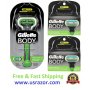 9 Gillette Men Body Razor Blades Refills Replacement Shaver Cartridges 4 8