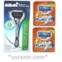 *9 Gillette Silvertouch FUSION Proglide Razor Blades Cartridges Refills Shaver