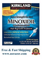 Kirkland 5% Minoxidil Hair Loss Regrowth Treatment GENERIC ROGAIN 6 months Supply