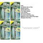 4 GILLETTE Vector Razor BLADES Cartridges Fits -Same as Atra Plus Shaver Refills