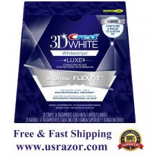 28 Crest 3d White LUXE Supreme FlexFit Whitestrips Dental Whitening Strips