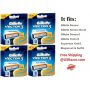 32 Gillette Vector3 Blades Fits Sensor Razor Cartridges Refills Shaver 8*4