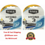 8 Schick Hydro 3 Razor Blades Cartridges 2x4 Hydro3 Shaver Refill