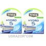 8 Schick Hydro5 Razor Blades Cartridges fits Power Shaver Replacement Refills 4