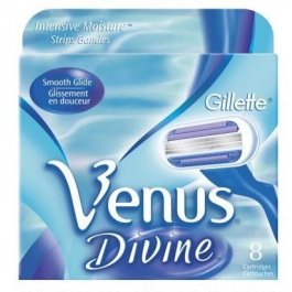 8 Gillette Venus Divine Blades Fit Embrace Razor Cartridges Shaver Refills Women  