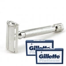 10 Gillette Double Edge Platinum Blades Class Style Metal Safety 