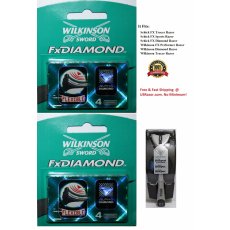 10 WILKINSON FX SCHICK DIAMOND + RAZOR BLADE CARTRIDGES