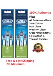 6 Oral B Deep Sweep Tooth Brush Heads Electric Toothbrush Refills Triple Action 