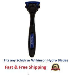 Schick Hydro 5 Razor fits any Hydro 3, Silk Refill Cartridges Metal Shaver Handle 