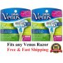 12 Gillette Embrace Razor Blades Venus Cartridges Refills 2*6