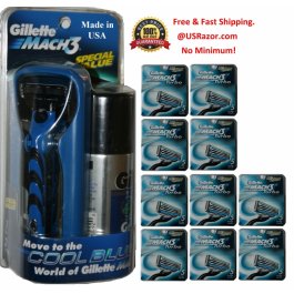 52 Gillette Mach3 TURBO Razor Blades Cartridges Refills Fits M3 Power Shaver 