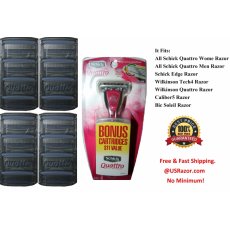 20 Schick Quattro Blade Women Cartridges Get Razor Handle Quatro