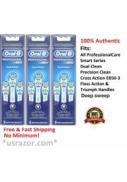 9 Oral B Dual Clean Action Brush Heads Braun Electric Toothbrush 