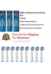 9 Oral B Precision Clean Replace Brush Heads Braun Electric Tooth 