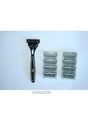 9 Schick Quattro Men Refills Blades Cartridges Fit Titanium Razor Shaver Germany 