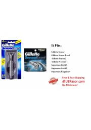 7 Gillette Sensor Excel 1 Razor Blade Refill Cartridge Handle