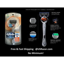 Gillette Fusion Proglide Silver Touch Flexball Razor  