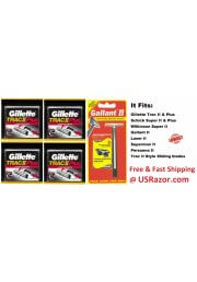 205 Gillette Trac II Plus Razor Blades TracII Cartridges Refillls