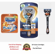 5 FLEX BALL Gillette FUSION Flexball Razor Blades Cartridges Refills Fit Proglide 