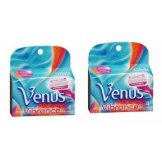 8 Gillette Venus Vibrance Razor Blades Refills Cartridges 