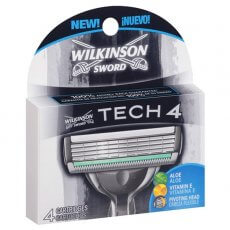 8 Schick Tech4 Blades Fits Quattro Men Women Titanium Razor 