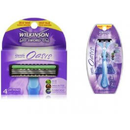 Wilkinson Sword Oasis 3 Razor Blades 6 Cartridges Shaver Handle Refills Hanger  