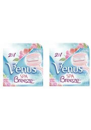 8 Breeze Spa Gillette Venus Razor Blades Cartridges Refill Shaver Women USA 2*6 