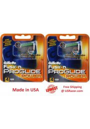 8 Gillette FUSION Proglide Power Refill Cartridges 