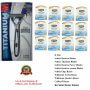 97 Schick Quattro Cartridges Titanium Blades Along Razor Handle 