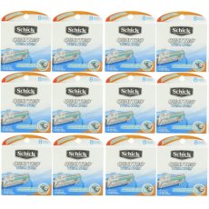96 Schick Quattro Titanium Blades Cartridges Refills Use Power Razor 8*12 Quatro
