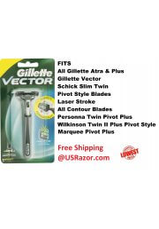Gillette Vector Fits Atra Plus Razor Blades Cartridges Refill