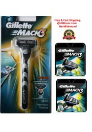17 Gillette Mach3 8*2 Cartridges Blades Refill Shaver Razors Handle Fit M3 Turbo 